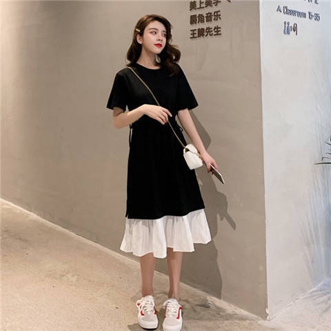 Đầm Dài Giả Hai Lớp Dáng Rộng Phong Cách Hàn Quốc Thời Trang Mùa Hè Cho Nữ