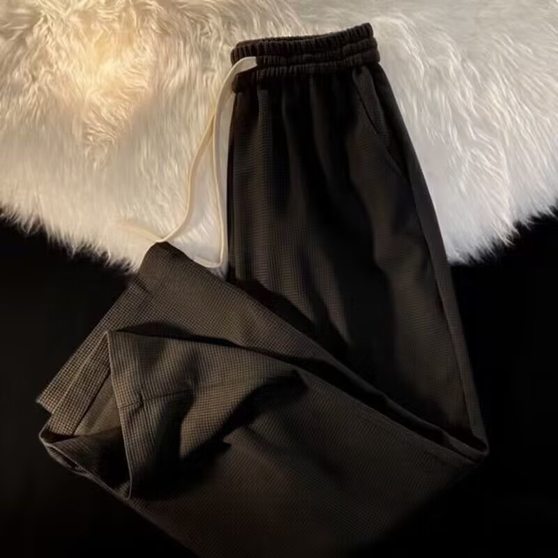 Quần Dài Mỏng Ống Rộng Phong Cách Harajuku vintage Thời Trang Xuân Hè Cho Nam Và Nữ