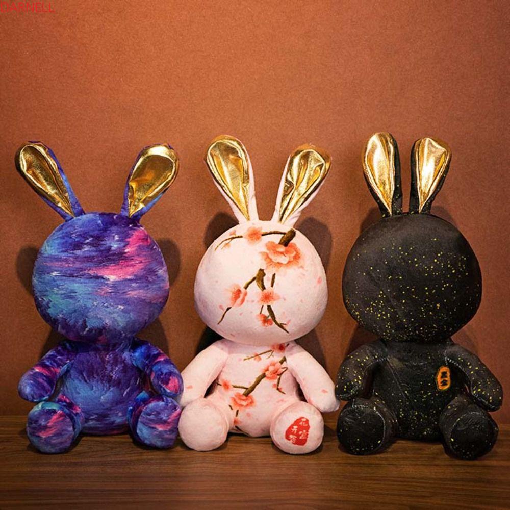 Thỏ Nhồi Bông Mềm Mại Phong Cách Trung Hoa Trang Trí Nhà Cửa