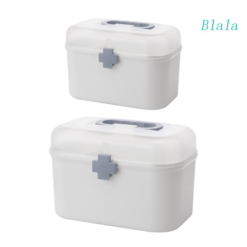 Hộp Đựng Đồ Sơ Cứu Hai Tầng Bằng Nhựa Có Tay Cầm Tháo Rời Được