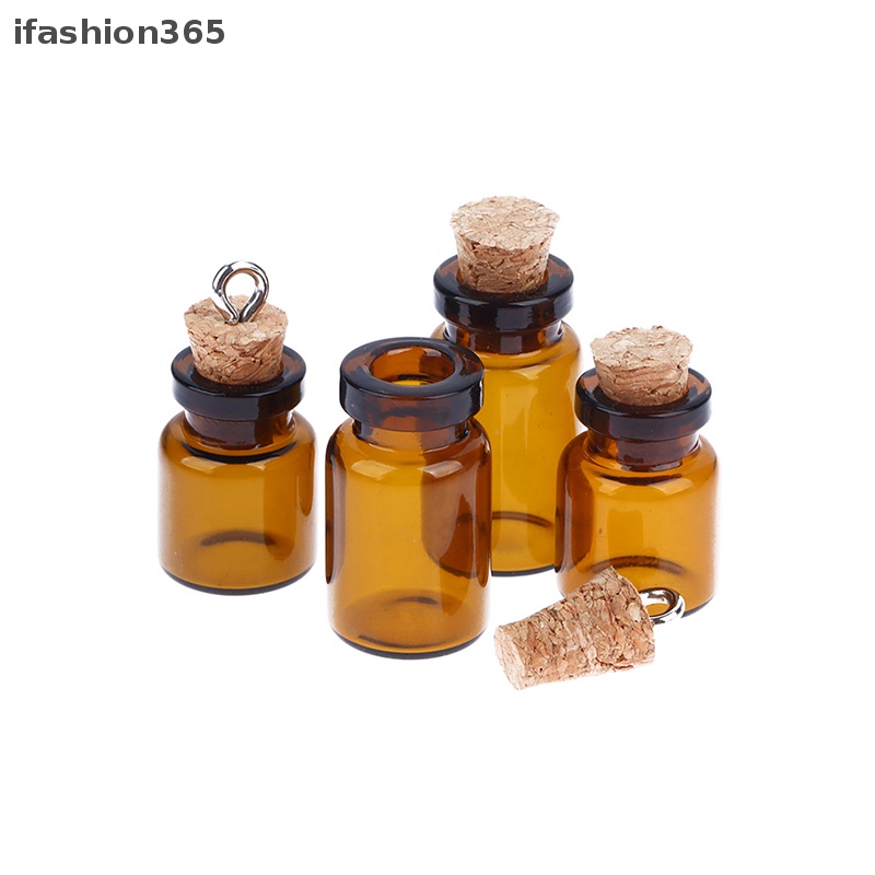 Set 10 Lọ Thủy Tinh Mini 1ml / 1.5ml Có Nút Bần Tiện Dụng