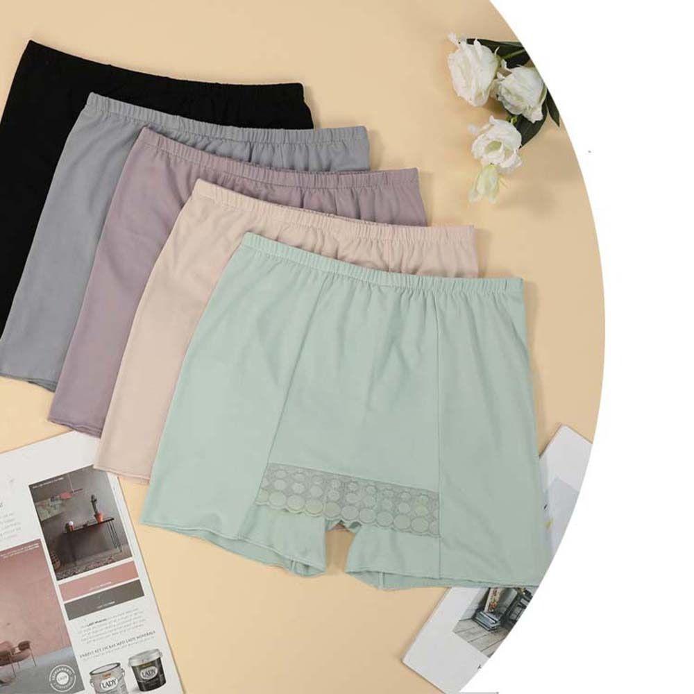 Quần Short Mặc Váy Giả Váy Hai Lớp Bằng Polyester Silicon Không Để Lại Dấu Vết Thời Trang Mùa Hè Cho Nữ