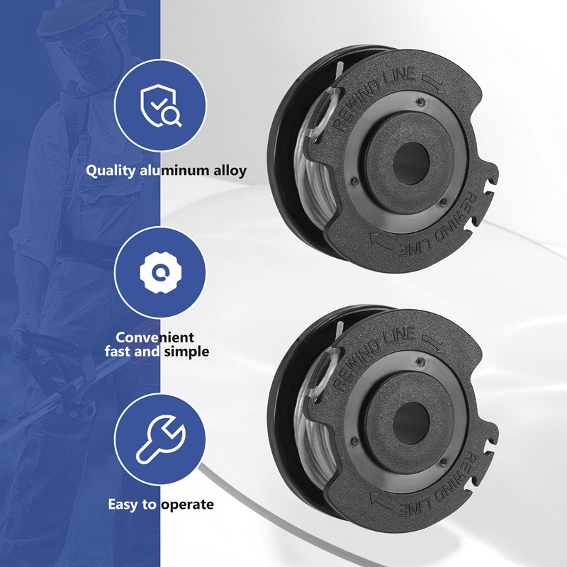 8 gói F016800569 Dòng ống chỉ thay thế tông đơ dây cho Bosch EasyGrassCut 23, 26, 18, 18-230, 18-260, 18-26