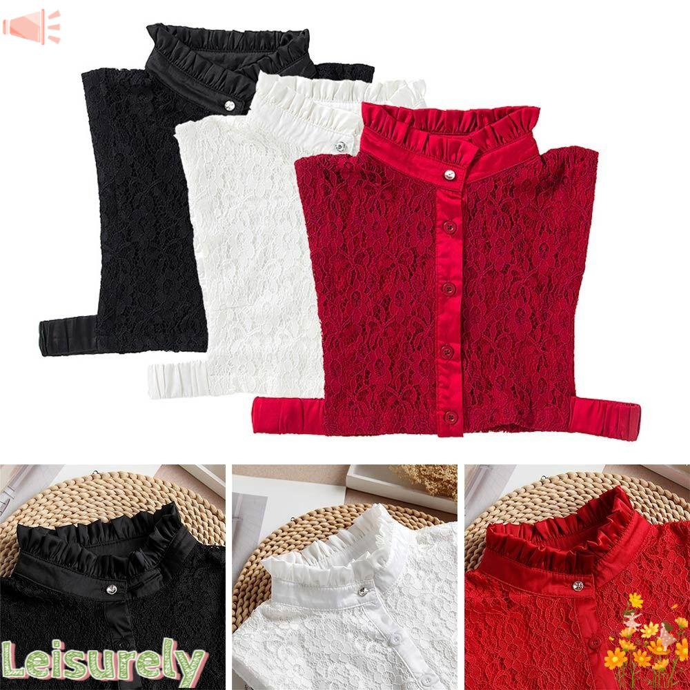 Cổ Áo Sơ Mi Giả Bằng Vải Cotton Phong Cách Cổ Điển