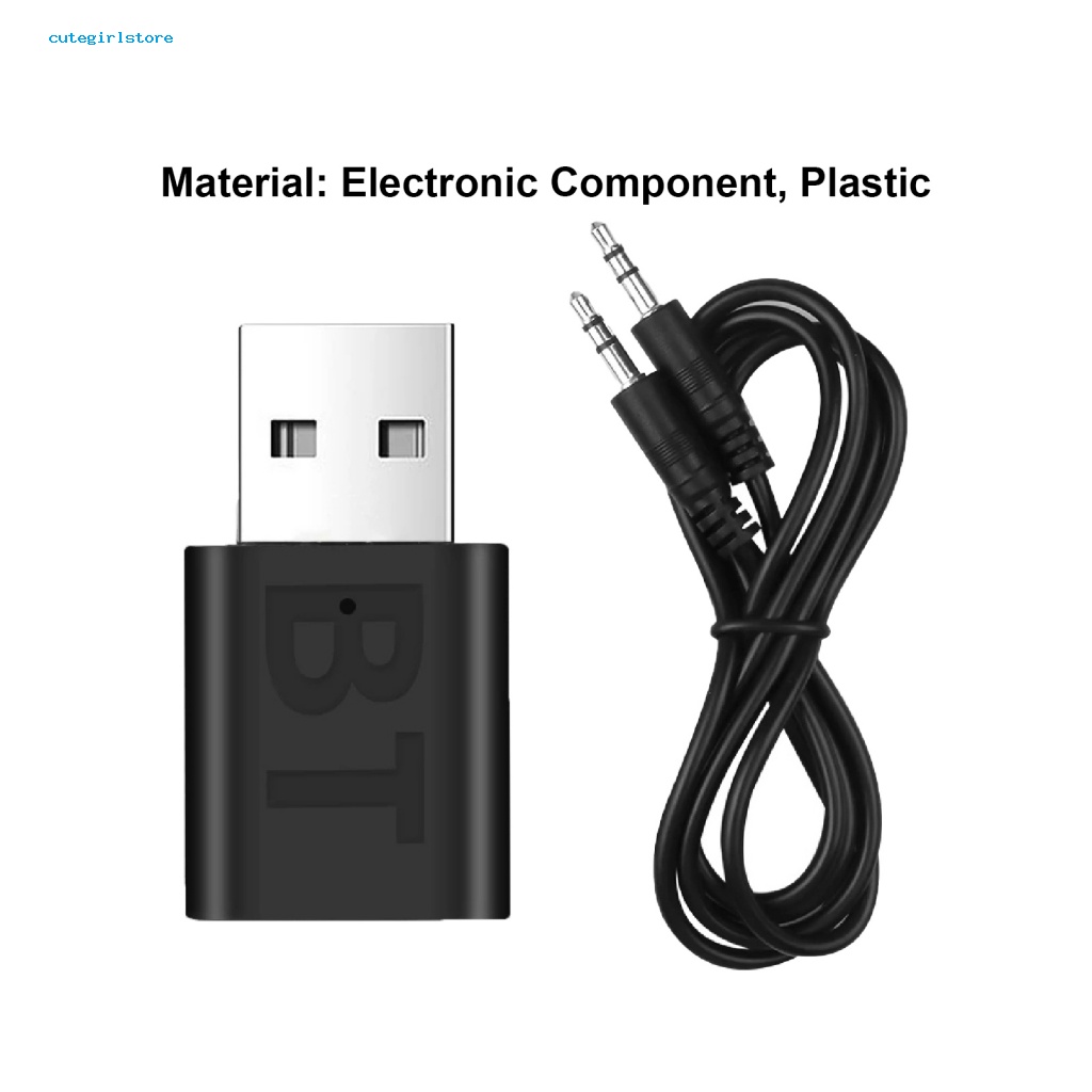 Bộ Thu Tín Hiệu Bluetooth 5.0 Hai Chế Độ USB / AUX 3.5mm BT 5.0 Cho Loa Xe Hơi