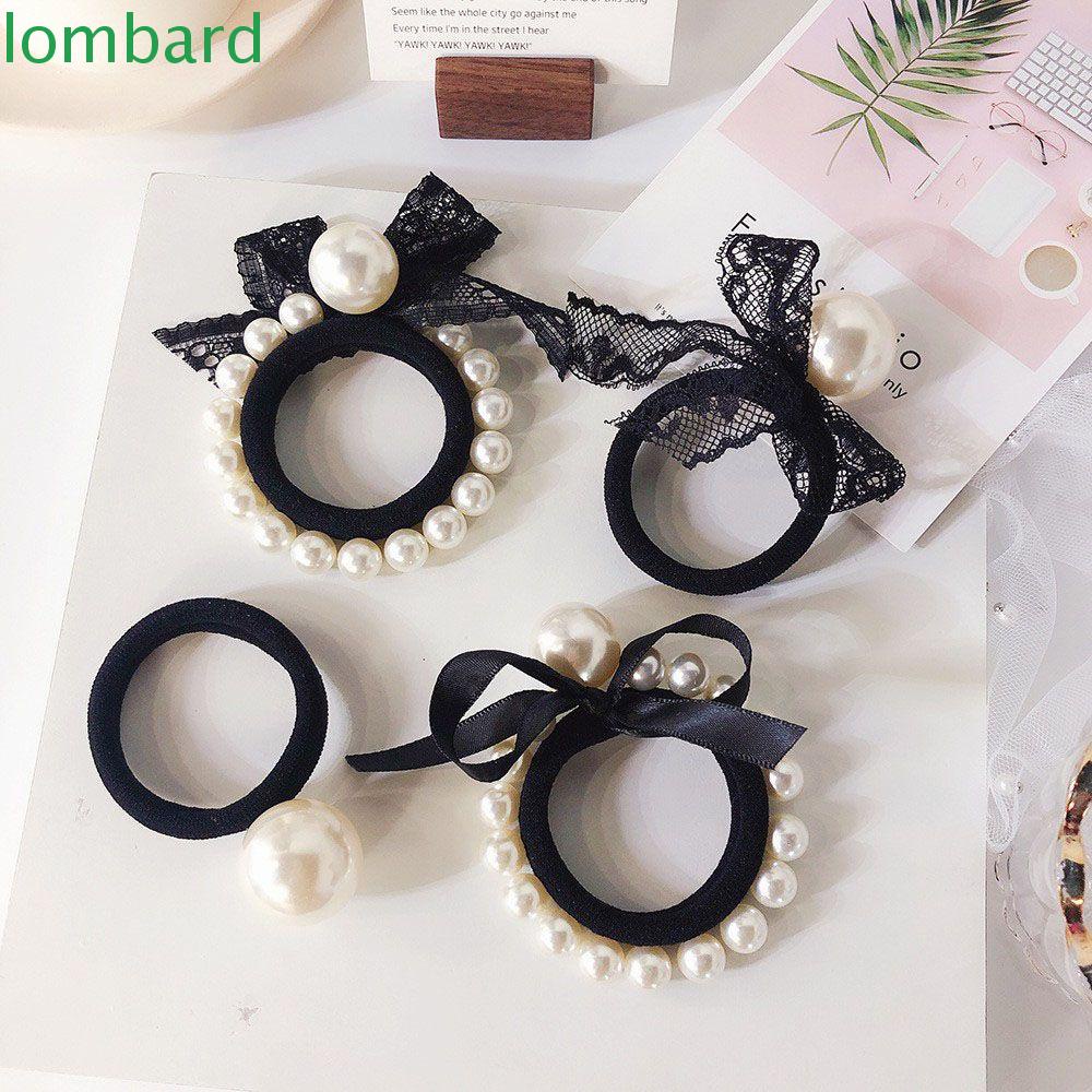 Dây Buộc Tóc Cao Su Thắt Nơ Ruy Băng Phong Cách Hàn Quốc Cho Nữ