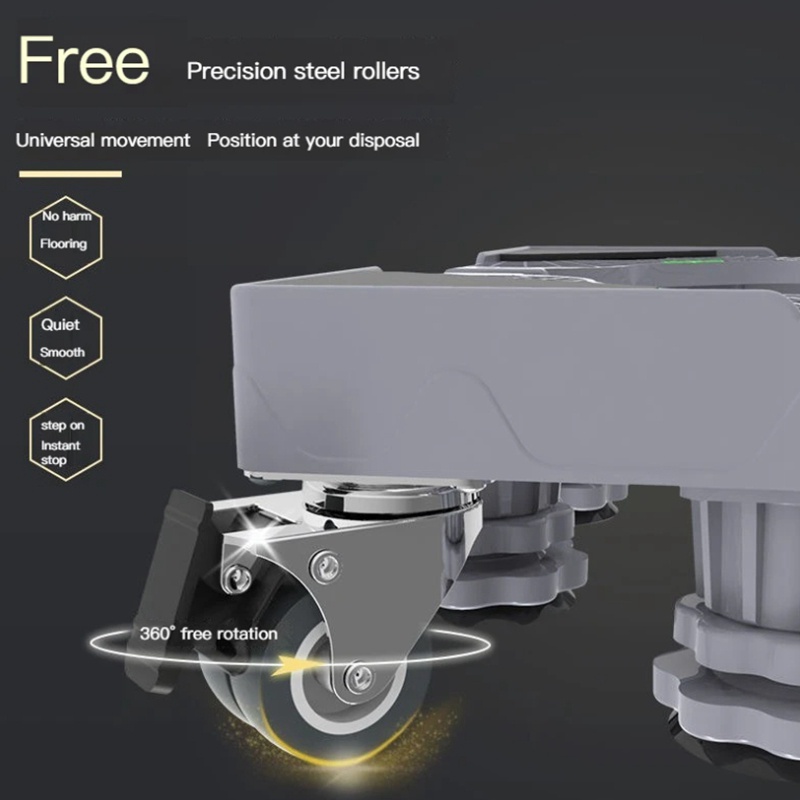 Giá Đỡ Máy Giặt / Tủ Lạnh Có Bánh Xe Di Động Tùy Chỉnh Tiện Dụng Cho Nhà Bếp /