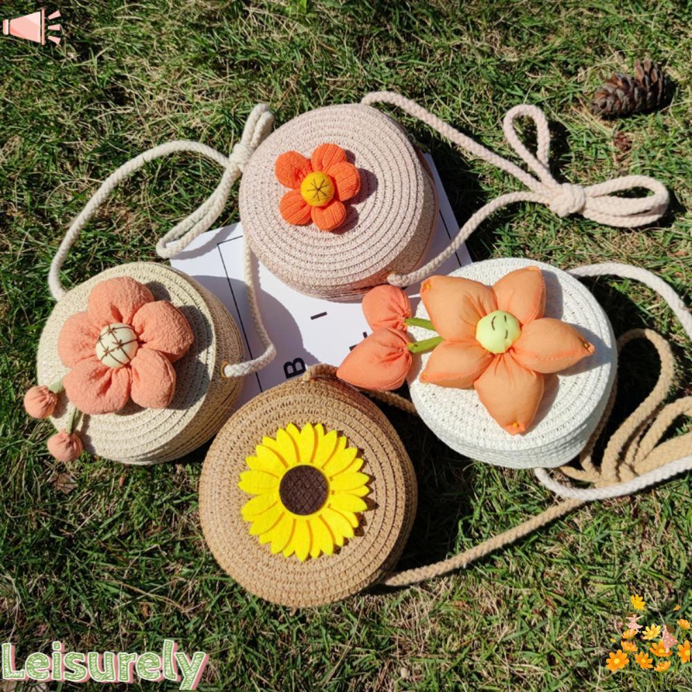 Túi Đeo Chéo Mini Họa Tiết Hoa Thủ Công Dễ Thương