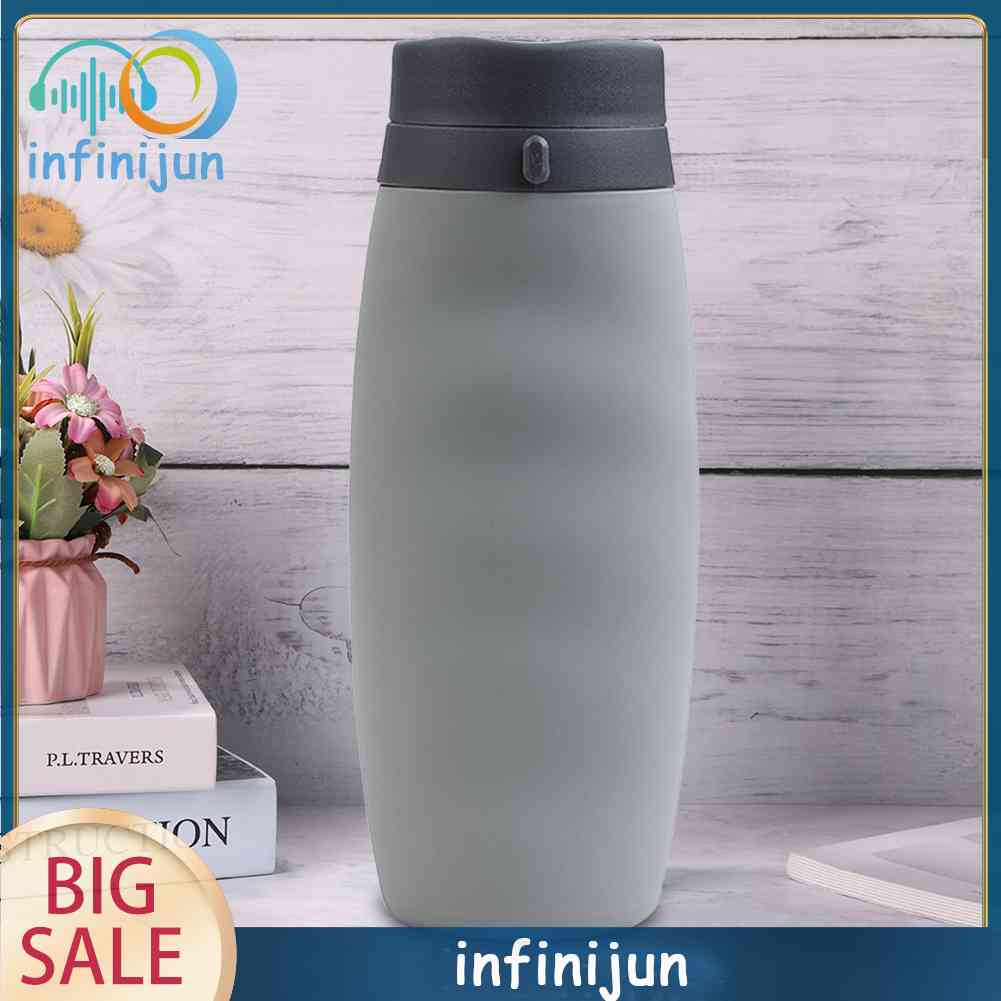 Bình Nước Silicone 580ML Có Thể Gấp Gọn Tiện Lợi Khi Đi Du Lịch