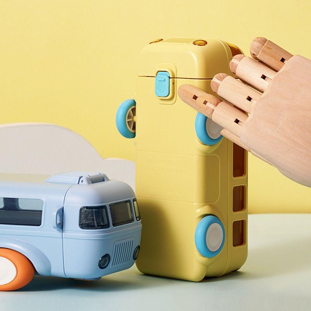 KUNHEV Bình Nước Hình Xe Buýt Thiết Kế Mới Cao Cấp Dành Cho Bé