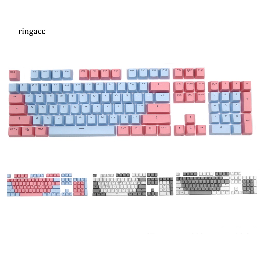 Bàn Phím Cơ RGA 87 Phím PBT Có Đèn Nền Màu Sắc Tương Phản Thay Thế Tiện Dụng Cho Máy Tính