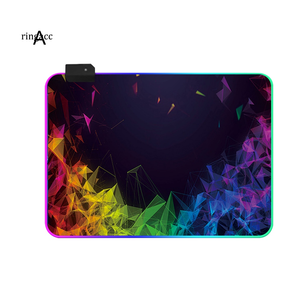 Thảm Lót Chuột RGA Chống Trượt Cỡ Lớn Có Đèn LED RGB Nhiều Màu Sắc