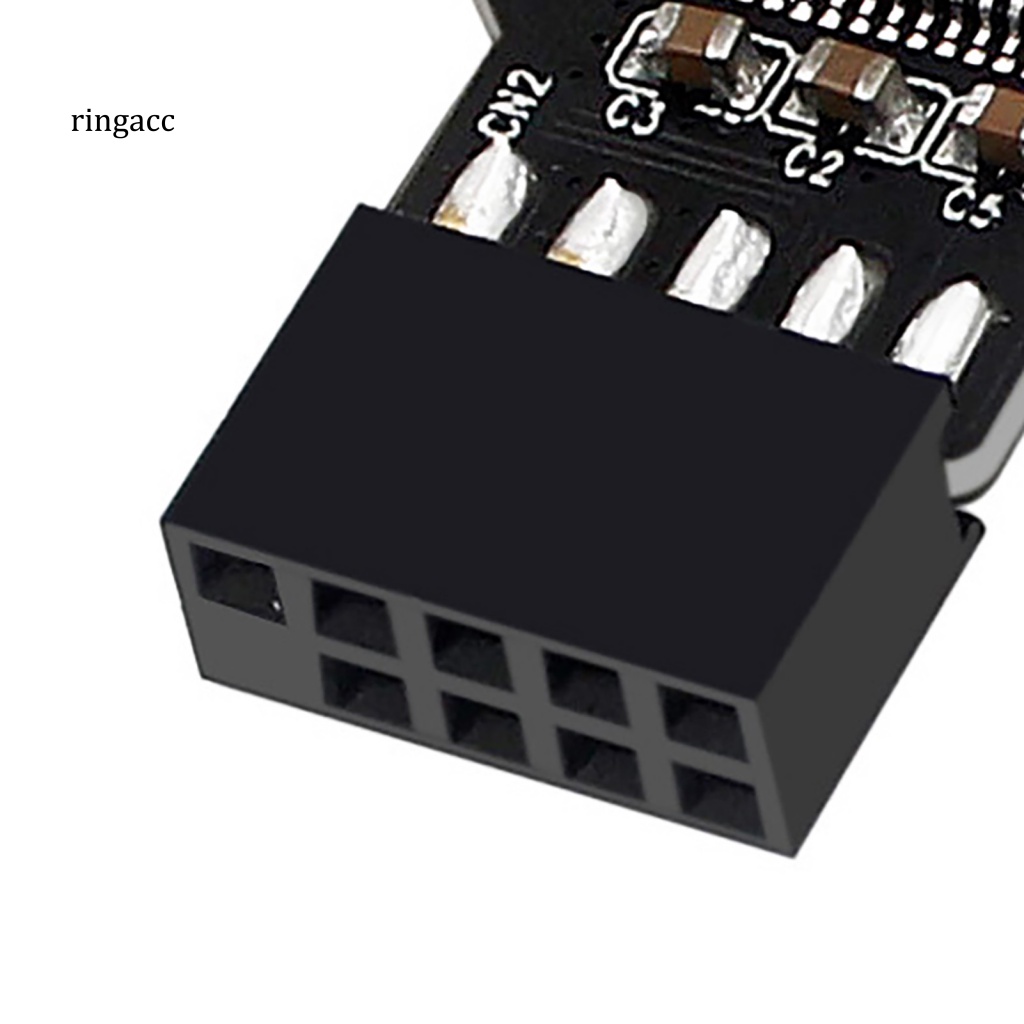 Đầu Nối Bo Mạch Chủ Cổng USB2.0 9Pin Sang 2 9Pin RGB Cho Đèn RGB Máy Tính