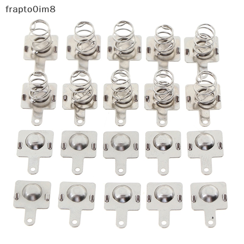 10 cặp thay thế kim loại pin mùa xuân liên hệ với tấm cho AA AAA pin mới