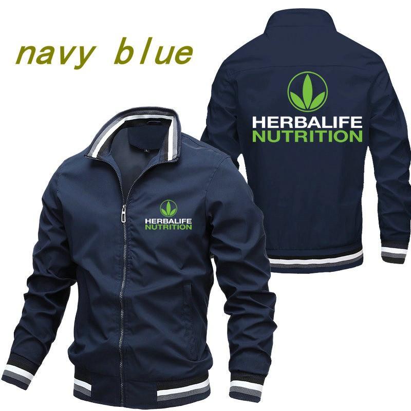 HERBALIFE Áo Khoác Bóng Chày Khóa Kéo Thời Trang Cao Cấp Cho Nam