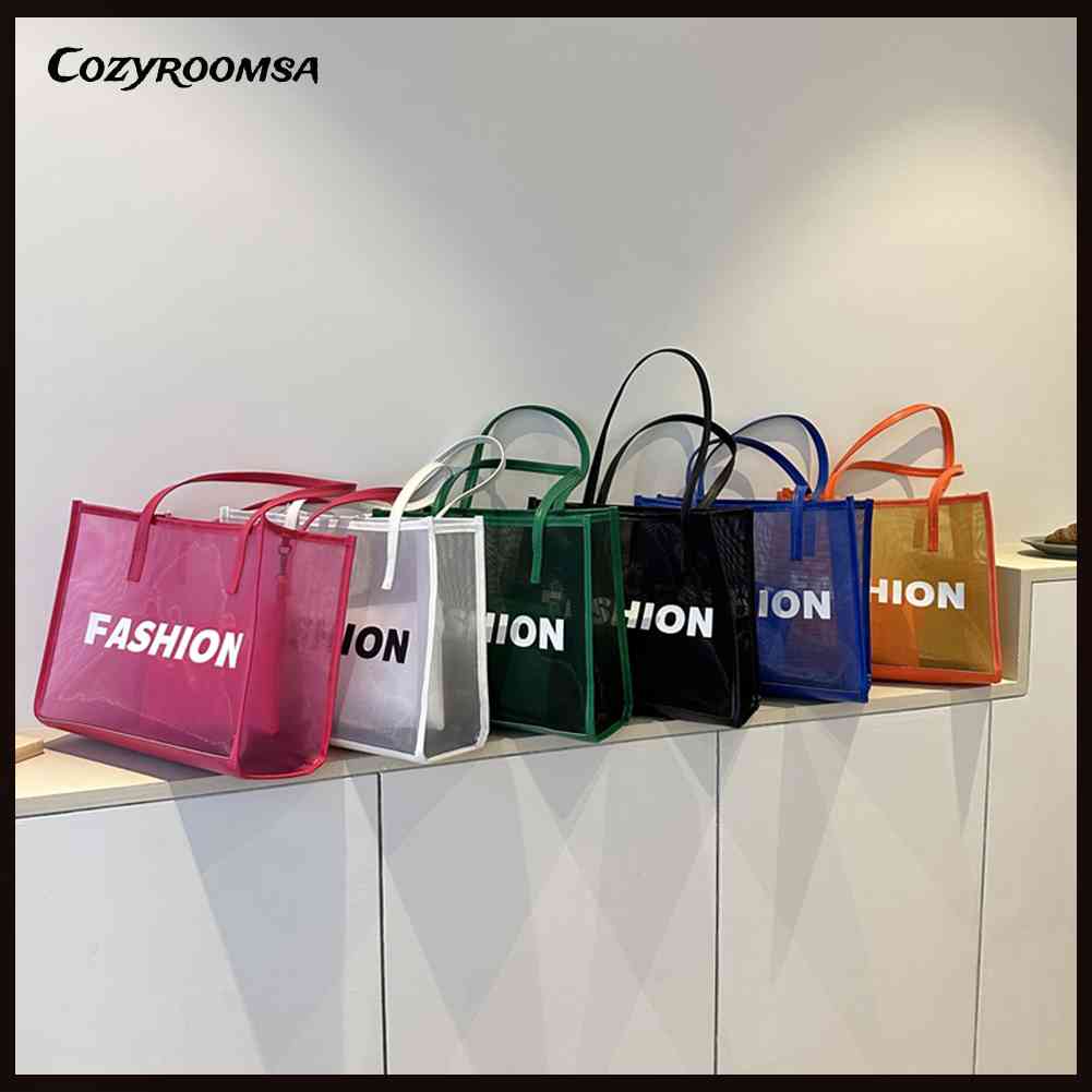 Set 2 Túi Lưới Trong Suốt Xách Tay Nữ