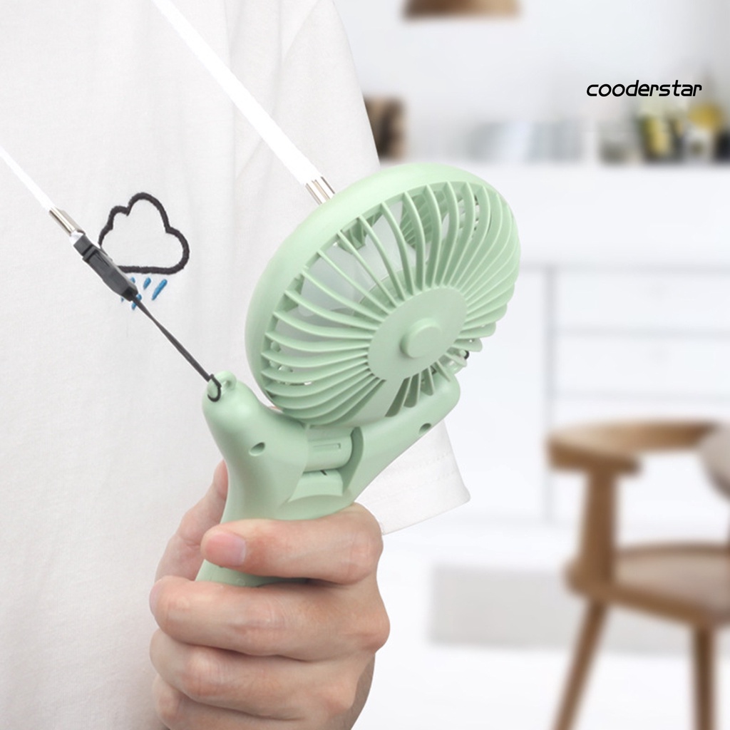 1 Bộ Quạt Đeo Cổ 2 Bánh Răng Tiếng Ồn Nhỏ Có Thể Điều Chỉnh Sạc USB