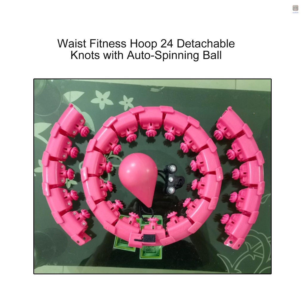 Vòng Lắc Eo Mát Xa 2 Trong 1 24 Nút Tự Động Xoay Hỗ Trợ Giảm Cân Cho Người Lớn Và Trẻ Em