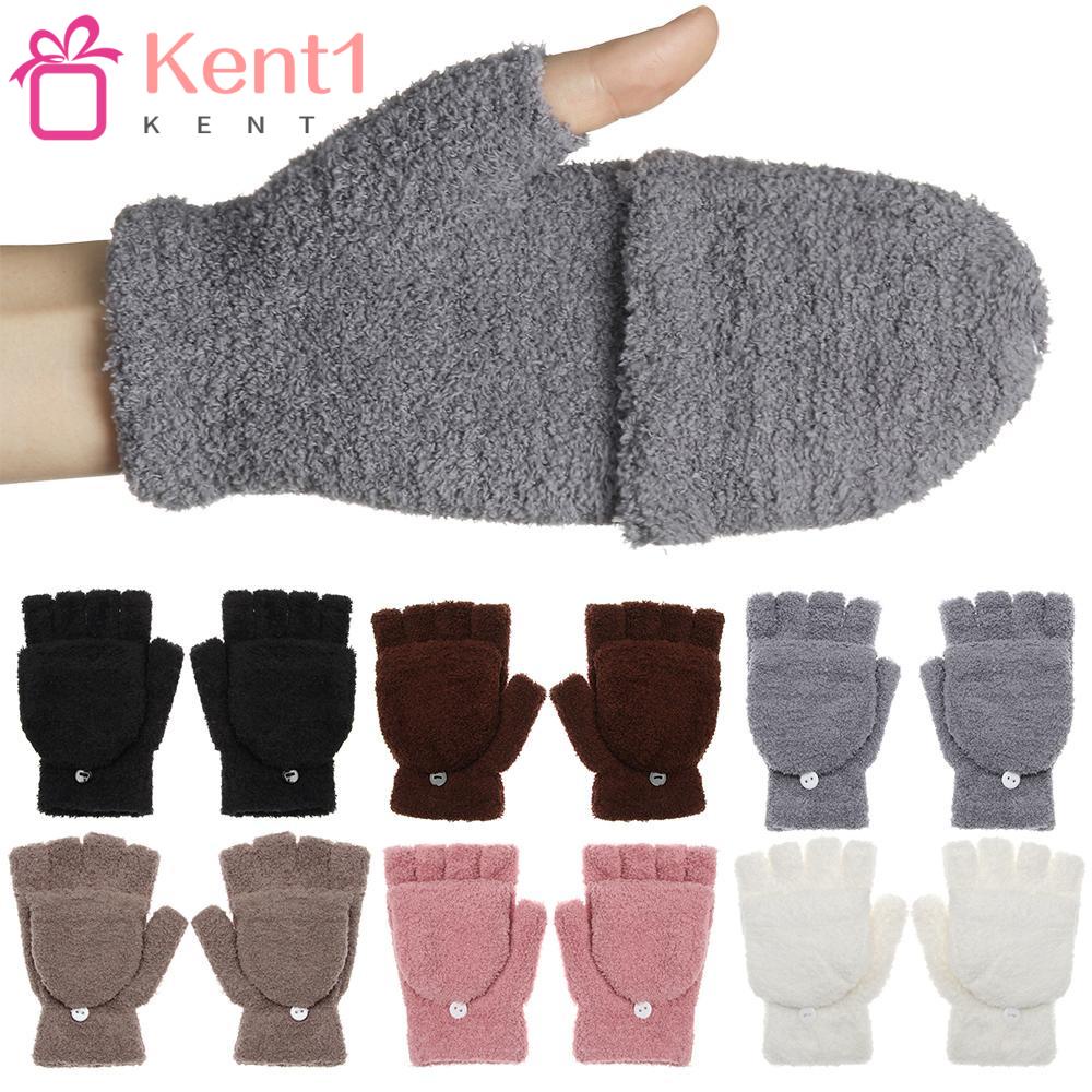 Găng Tay Nhung San Hô Dày Dặn Ấm Áp Đa Năng Thời Trang KENT1