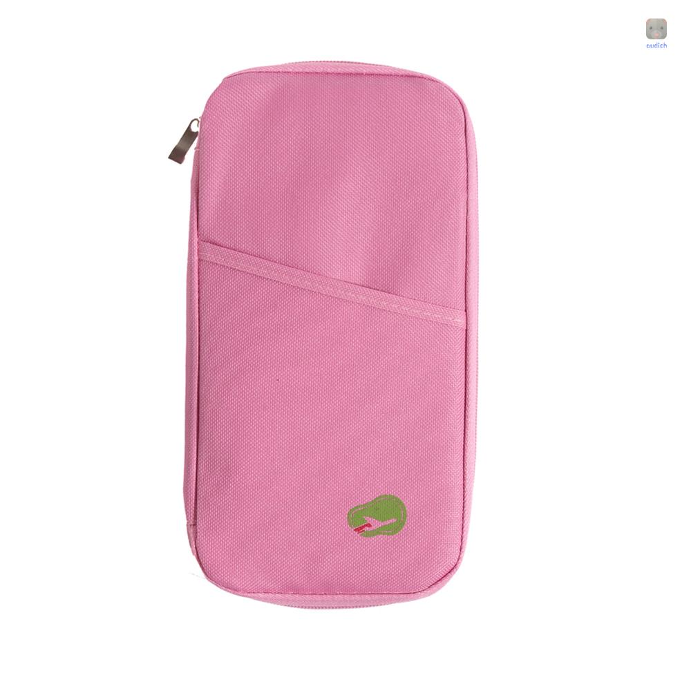 Ví Đựng Hộ Chiếu / Thẻ ID Đa Năng Nhiều Màu Có Khóa Kéo Cho Nam Và Nữ