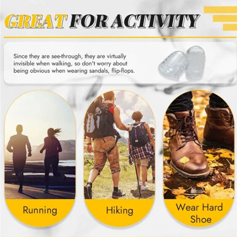 Set 10 Đệm Silicone Bảo Vệ Ngón Chân Chống Ma Sát Thoáng Khí