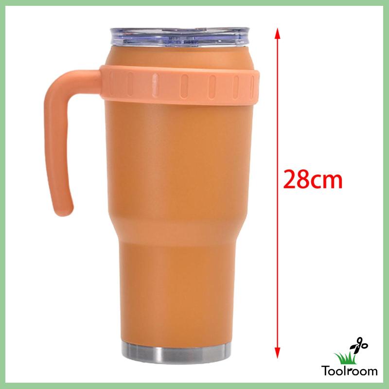 Cốc Uống Nước 40oz Có Tay Cầm Chống Rò Rỉ Phù Hợp Cho Xe Hơi