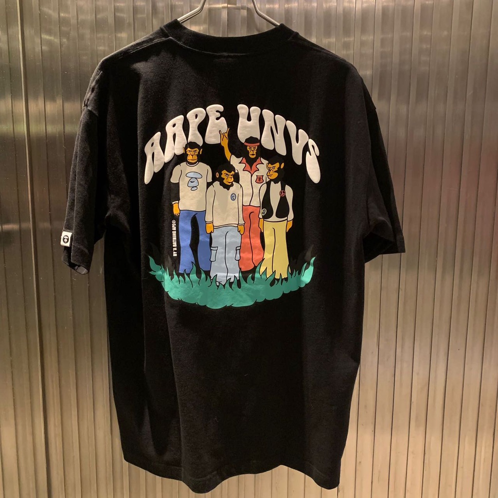 Áo Thun Tay Ngắn Dáng Rộng In Chữ Ape Thời Trang Xuân Hè Cho Nam 1291