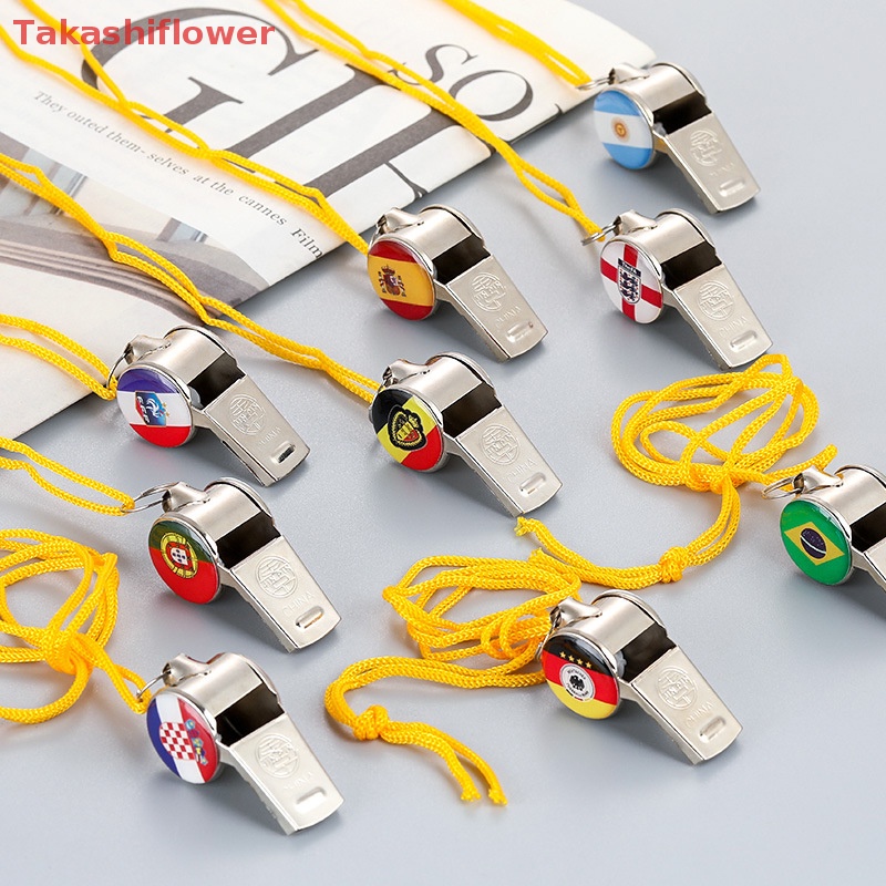 Móc Khóa Gắn Chuông Thổi Trọng Tài Hình Quả Bóng Đá 2022Qatar