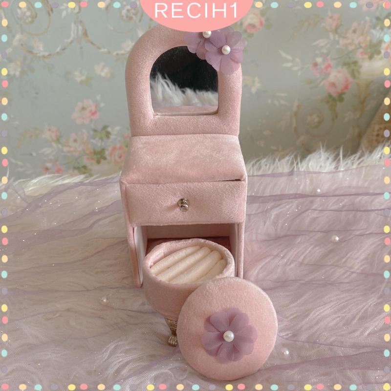 Giá Đỡ Trang Sức Đồ Chơi Để Bàn Màu Hồng Dành Cho Búp Bê