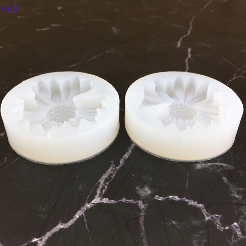 Khuôn Silicone Tạo Hình Hoa Cúc Trang Trí Bánh Kem / Xà Phòng DIY