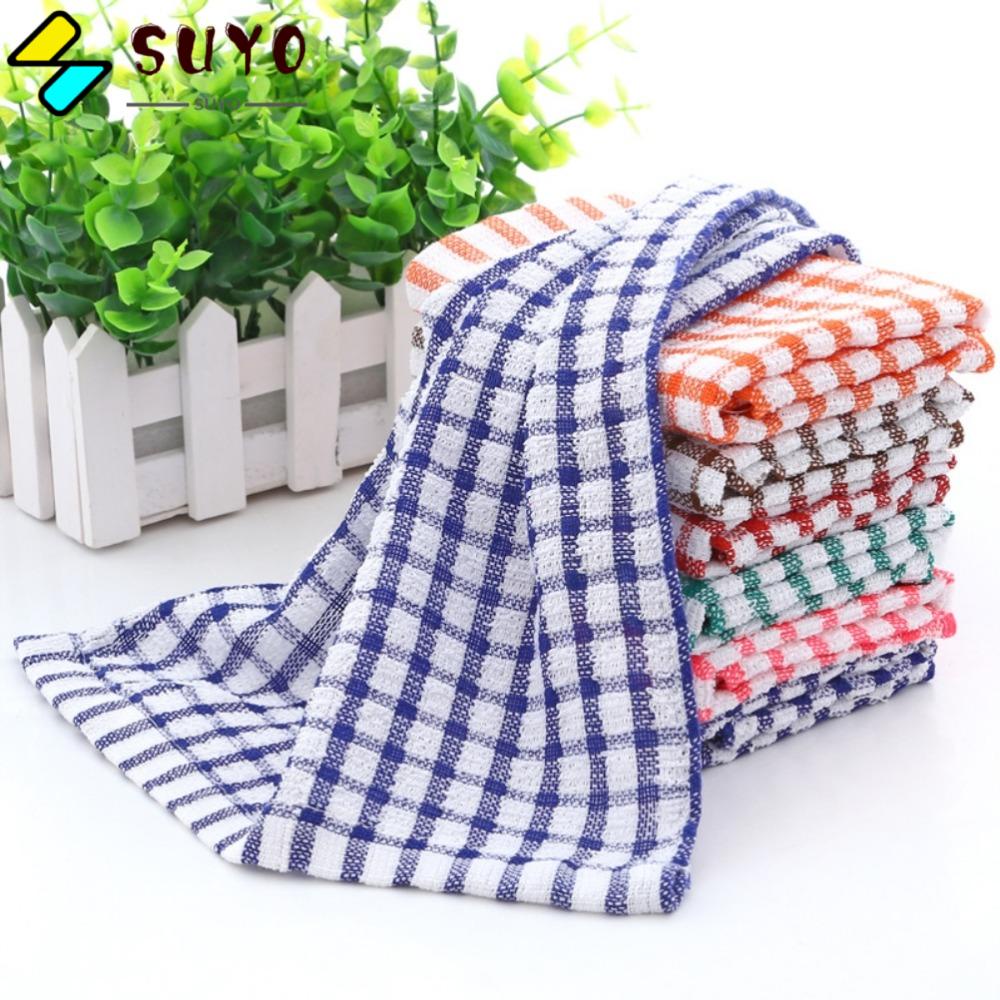 1 Khăn Lau Chén Dĩa Vải Cotton Thấm Hút Tốt