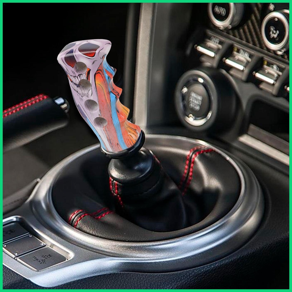 Núm Gạt Cần Số Xe Hơi Bằng Nhựa Resin In Họa Tiết Graffiti Với Ốc Vít 4 Lỗ Cho jiwvn