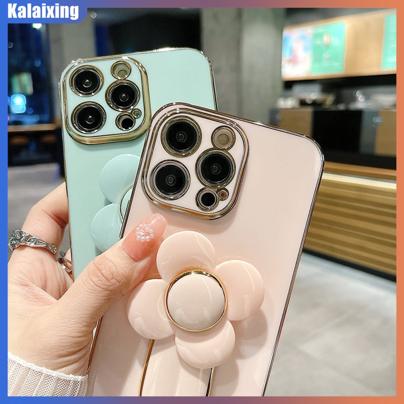 Ốp Điện Thoại Dẻo Họa Tiết Hoạt Hình Cối Xay Gió Mạ Điện Dễ Thương Cho iPhone 14 Pro Max 14Plus 13 Pro Max 13Mini