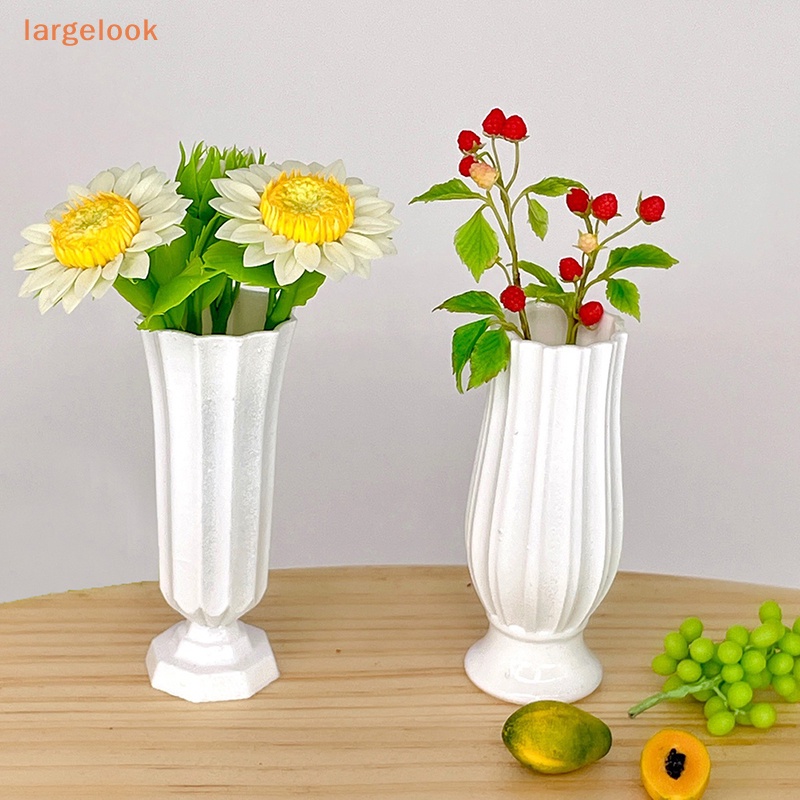 Bình Hoa Mini Bằng Nhựa Resin Tỷ Lệ 1 / 6 Dùng Trang Trí Nhà Búp Bê