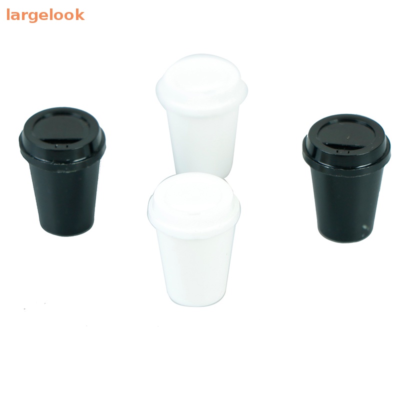 Set 2 Ly Cà Phê Rỗng Mini Tỉ Lệ 1: 12 Trang Trí Nhà Búp Bê