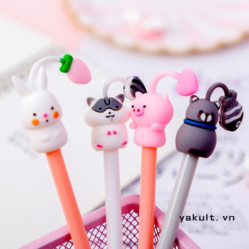 🎀 yakult 🎀1 Bút Mực gel Họa Tiết Động Vật Dễ Thương Dành Cho Học Sinh