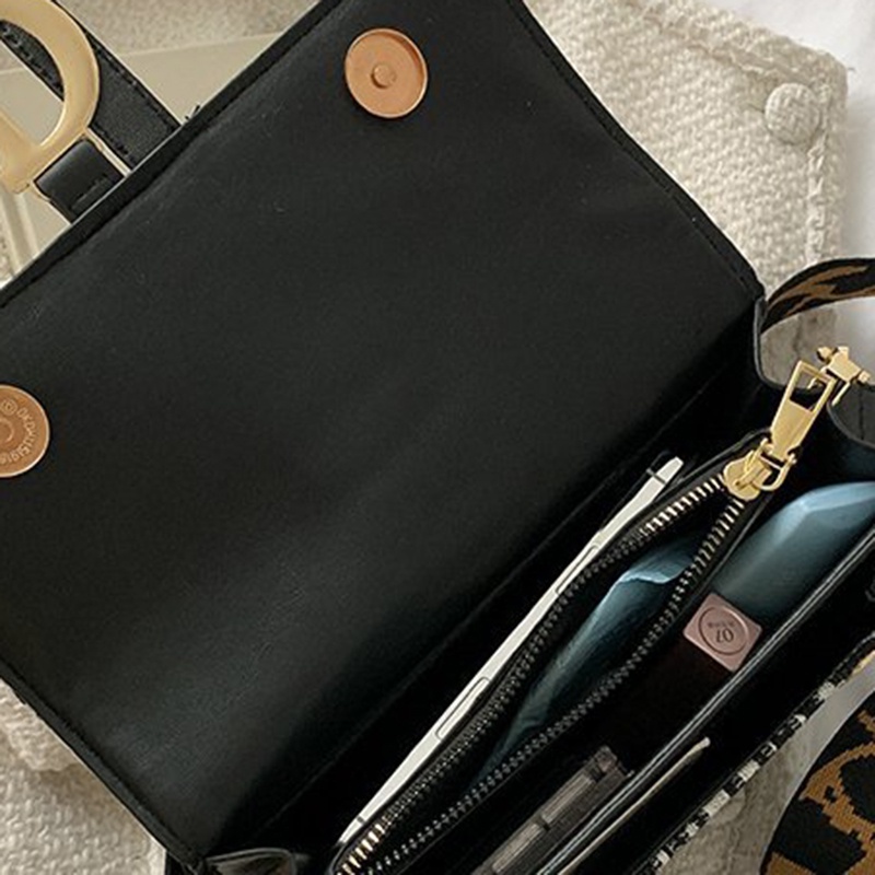 Túi Đeo Chéo Hình Vuông Nhỏ In Chữ Phong Cách Phương Tây Thời Trang Cho Nữ