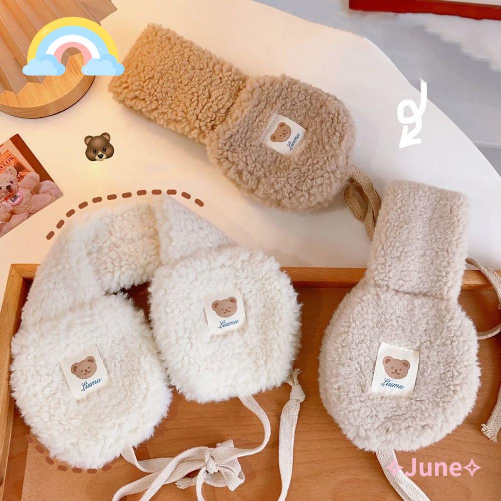 Bông Chụp Tai Bằng Vải Bông Mềm Mại Bảo Vệ Lạnh Tai Hình Gấu Dễ Thương Dành Cho Nam Nữ Hoạt Động Ngoài