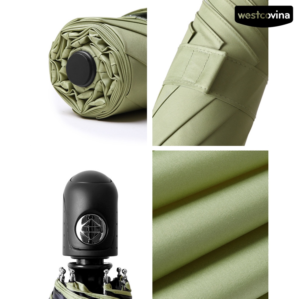 [COD]☁Dù Gấp Mini Chống Gió Chống Nắng Bằng Thép Không Gỉ