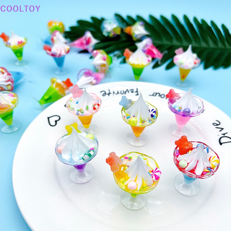 Cooltoy 1 Đồ trang trí Ly Kem / Gấu / Kèn Trumpet Trang Trí Tiểu Cảnh / Nhà Búp Bê