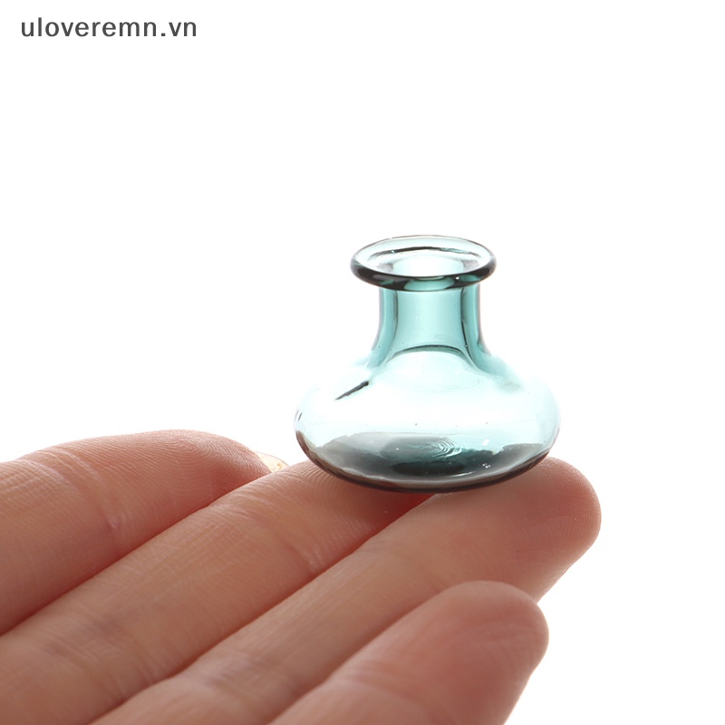 1 Bình Hoa Thủy Tinh Mini Tỉ Lệ 1: 12 Trang Trí Nhà Búp Bê