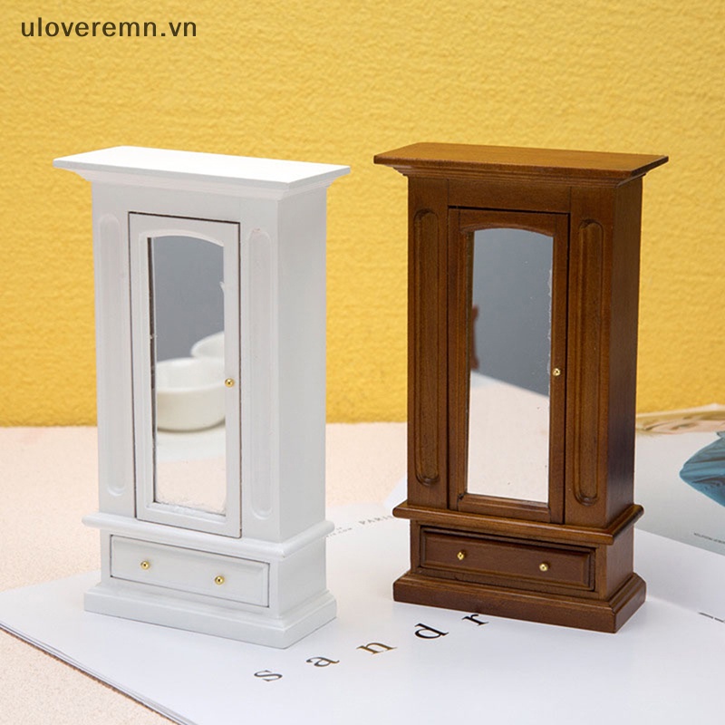 Gương Khóa Tủ Quần Áo Mini Tỉ Lệ 1: 12 Độc Đáo Trang Trí Nhà Búp Bê