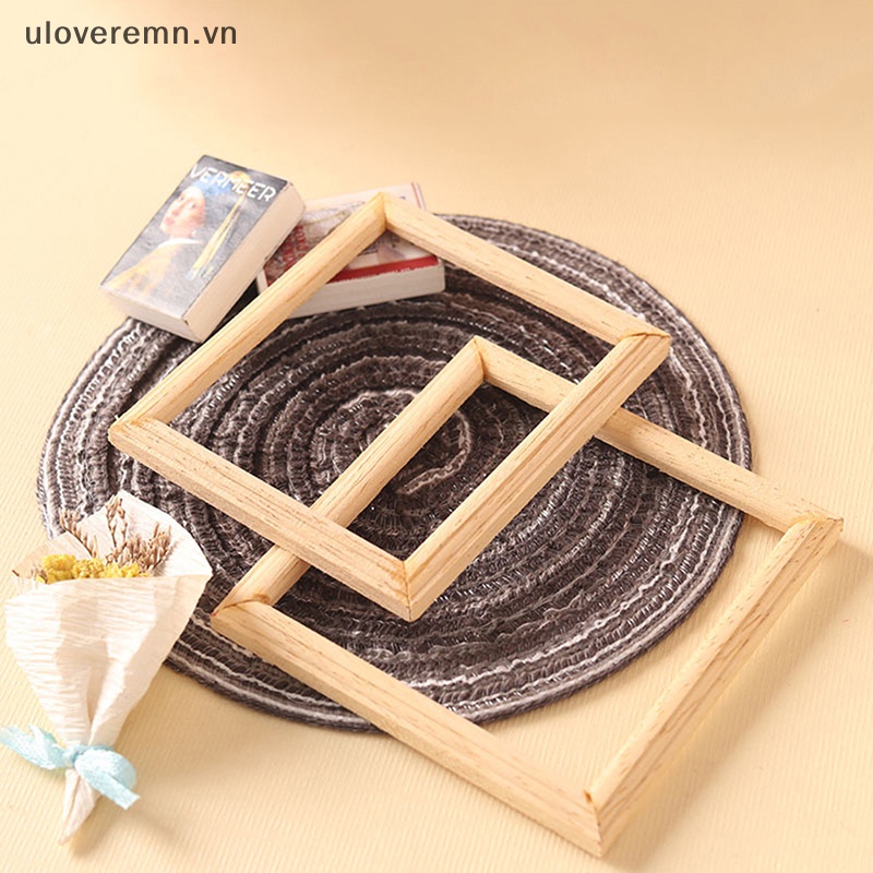 Uloveremn 1 Khung Ảnh Hình Chữ Nhật Mini Trang Trí Nhà Búp Bê