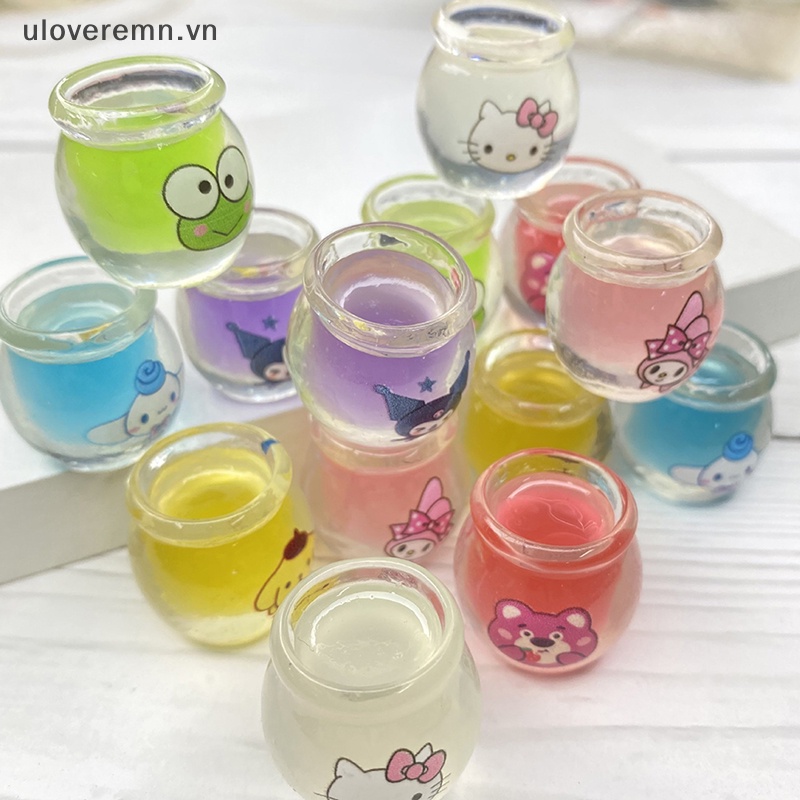 Bộ 3 Mô Hình Chậu Mật Ong Hoạt Hình Mini Phát Sáng Dùng Làm Trang Sức Thủ Công DIY