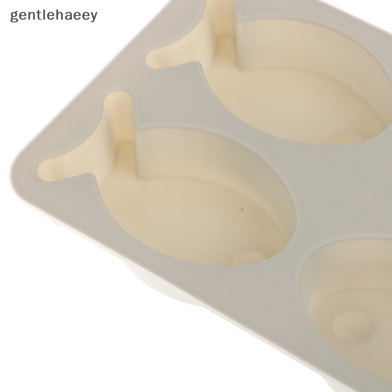 1 Khuôn Silicone Làm Bánh Hình Cá 4 Lỗ DIY