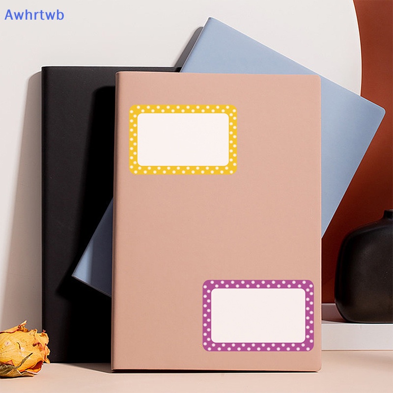 Set 150-300 Nhãn Dán Ghi Tên Hình Chữ Nhật Nhiều Màu Mới