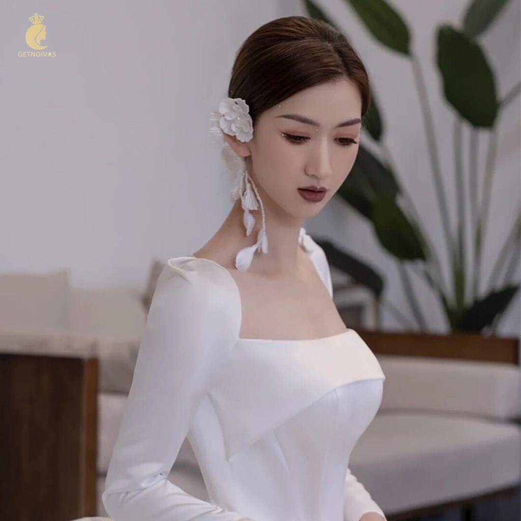 GETNOIVAS Vòng Hoa Đeo Trán Cho Cô Dâu