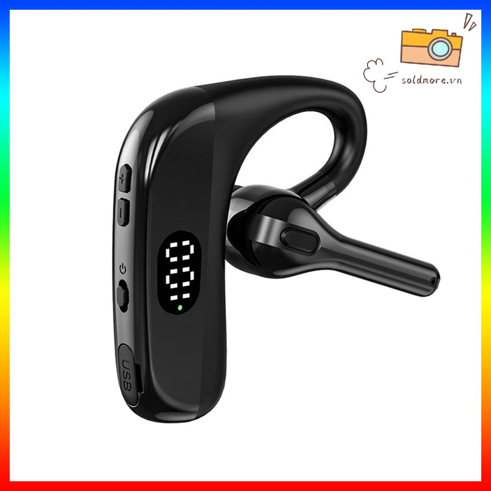 Tai nghe bluetooth X13 tai nghe không dây một tai phiên bản màn hình kỹ thuật số màu đen (phiên bản tiếng Anh trong túi)