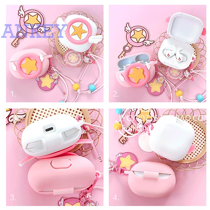 For Beats Fit Pro / Studio Buds Case Protective Cute Cartoon Cover Studiobuds Bluetooth Earphone Shell Accessories TWS Headphone Portable