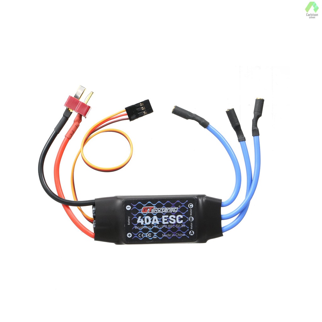 Động Cơ Không Chổi Than ESC 2-4S 40A BEC ESC Điều Khiển Tốc Độ Cho Drone Điều Khiển Từ Xa 450 V2 FPV F450 Mini Tlu
